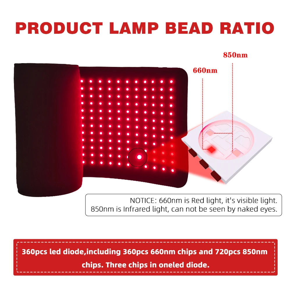 Red Light Therapy Mat Full Body - حصيرة العلاج بالضوء الأحمر LED عالية