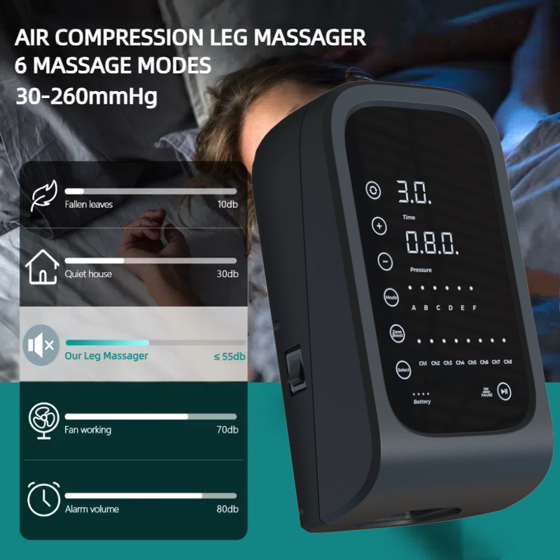 Compression Boots Recovery - جهاز تدليك الساق المحمول القابل لإعادة