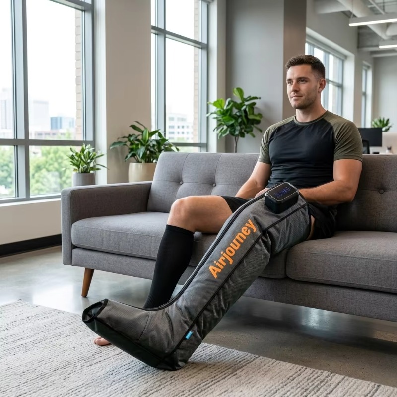 Compression Boots Recovery - جهاز علاج بالضغط الهوائي قابل لإعادة