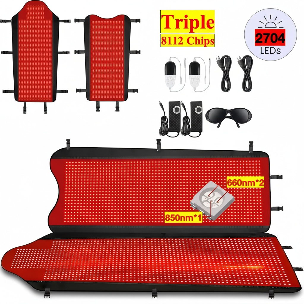 بساط العلاج بالضوء الأحمر، بطا - مراجعة Red Light Therapy Mat Full Body وسعره
