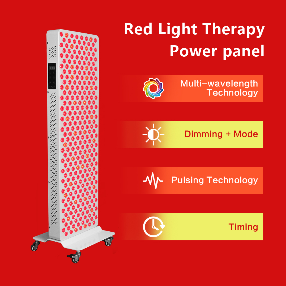 لوحة علاج بالضوء الأحمر بالأشع - مراجعة Red Light Therapy Panel 1500W وسعره