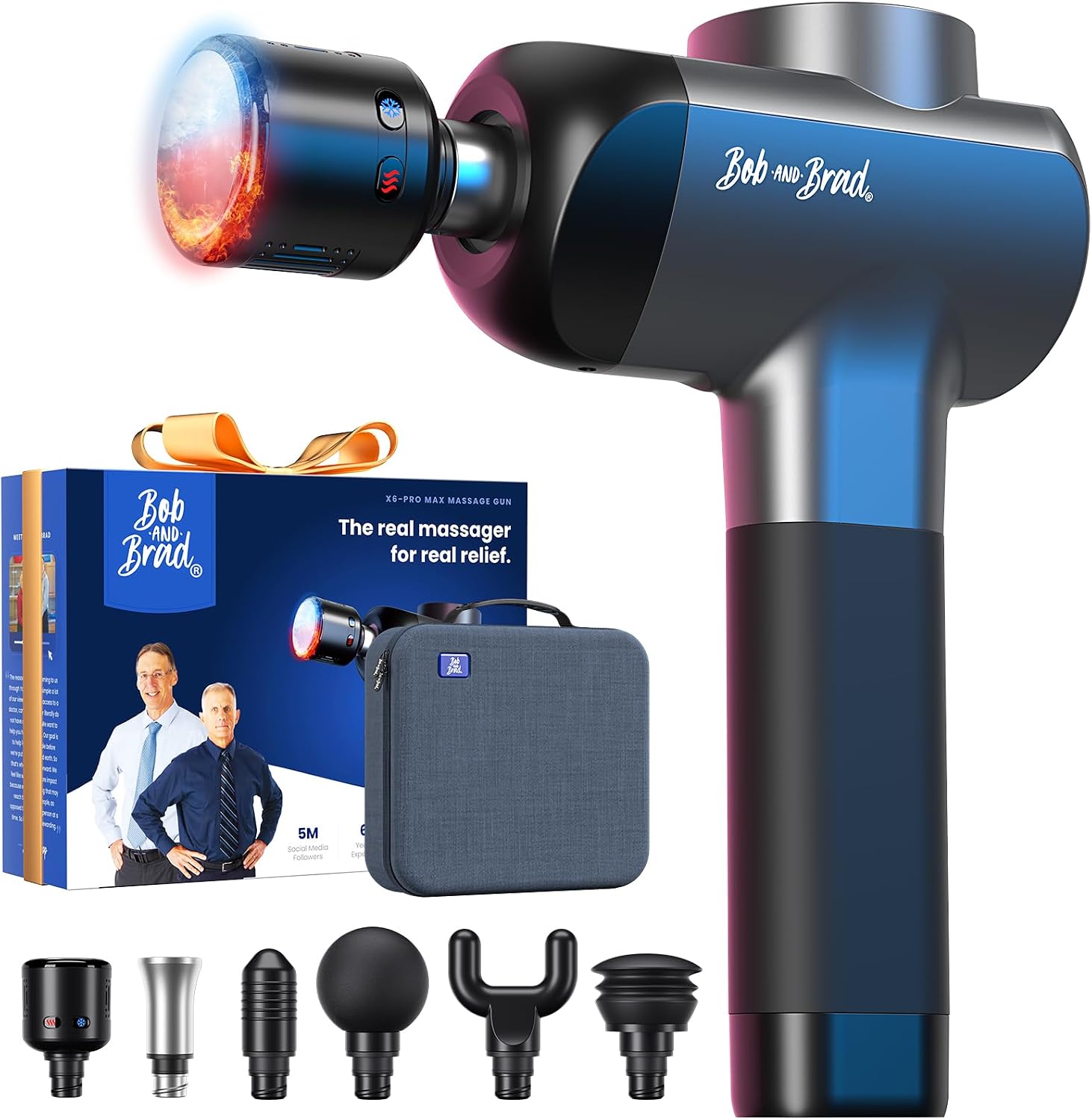 مسدس تدليك BOB AND BRAD X6 Pro - مراجعة Massage Gun Percussion Deep Tissue وسعره