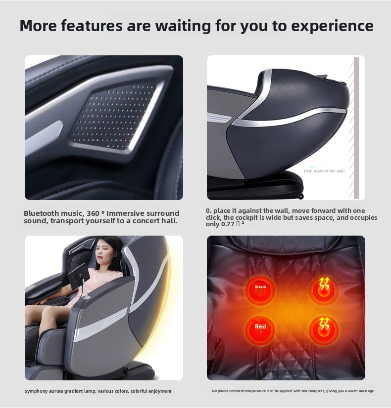 كرسي تدليك احترافي حديث مع صوت - مراجعة Massage Chair Zero Gravity وسعره