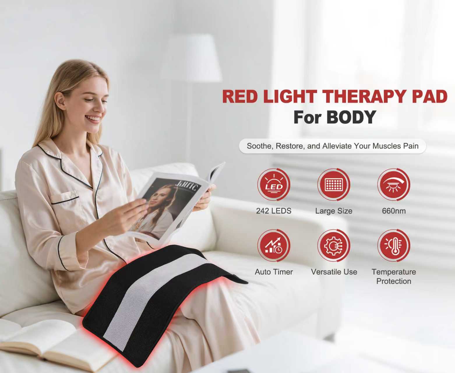 الأكثر مبيعًا: حصيرة العلاج با - مراجعة Red Light Therapy Mat Full Body وسعره