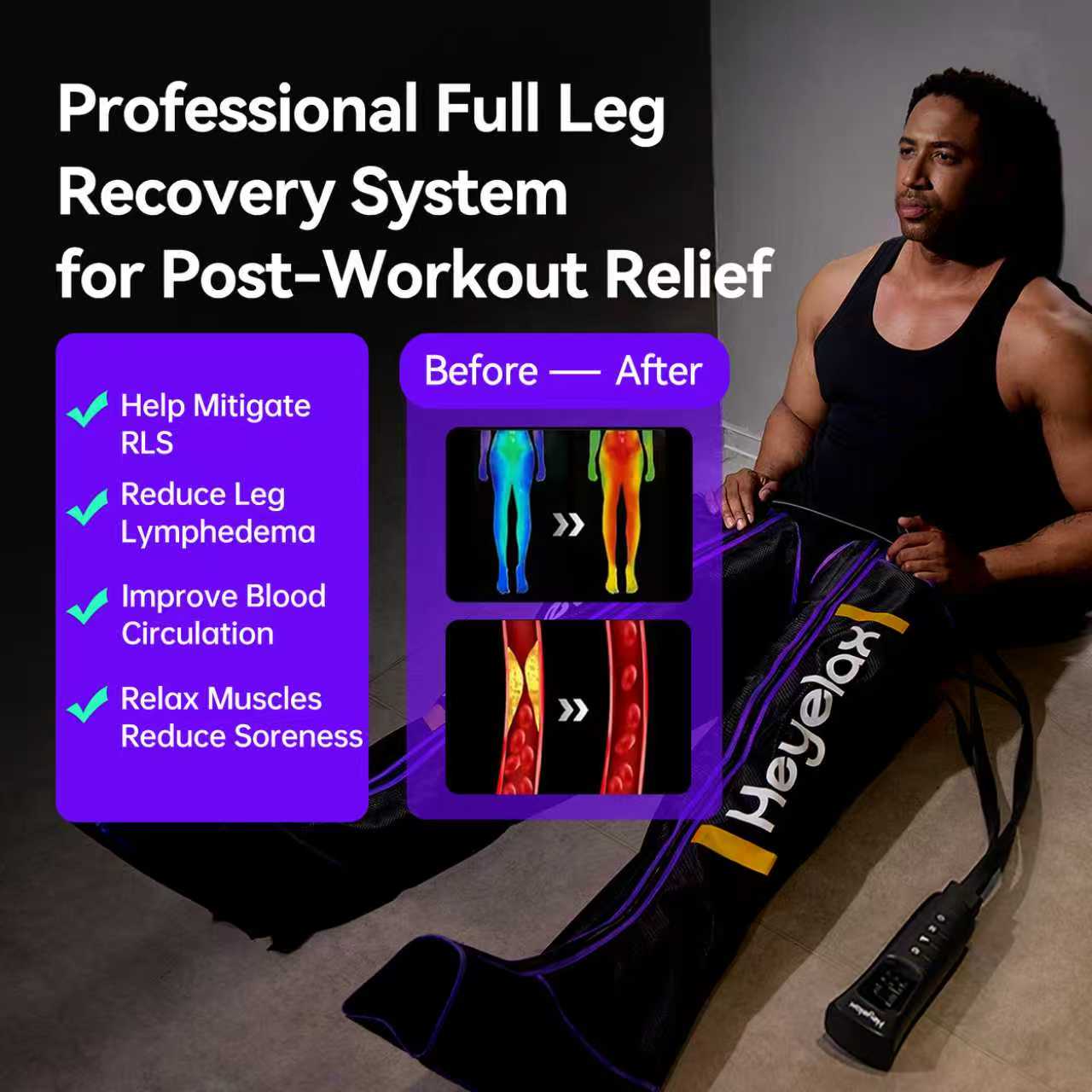 جهاز تدليك الساق بالضغط الهوائ - مراجعة Compression Boots Recovery وسعره